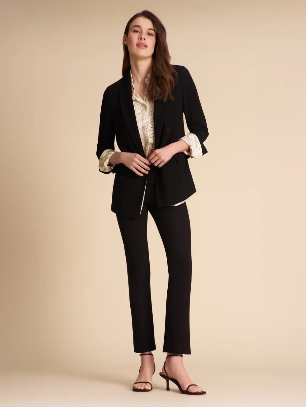 MM. Lafleur Black Straight-Leg Pull-On Adjustable Length Pants Size 0 - Picture 3 of 13